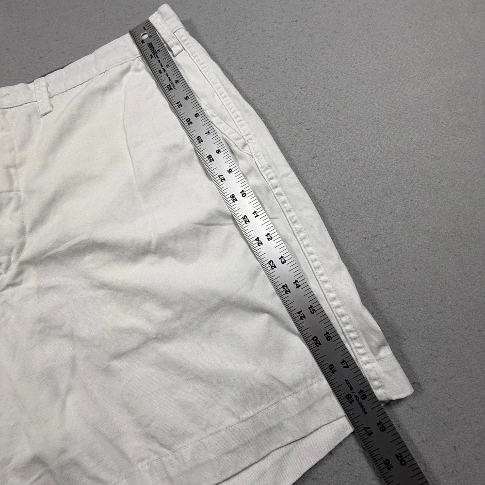 Polo Ralph Lauren Mens Relaxed Fit Chino Shorts White Cotton Size 36